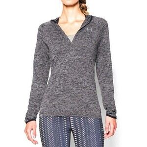 Under Armour Grey Tech Hoodie Size Medium Athletic Outdoor Gym Workout